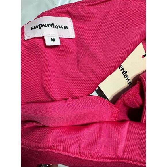 Superdown REVOLVE Brylee Cut out Jumpsuit in Hot Pink M NWT FLAW - Picture 6 of 6